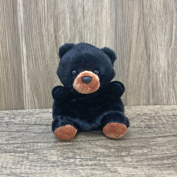 Small little soft plush black bear.
